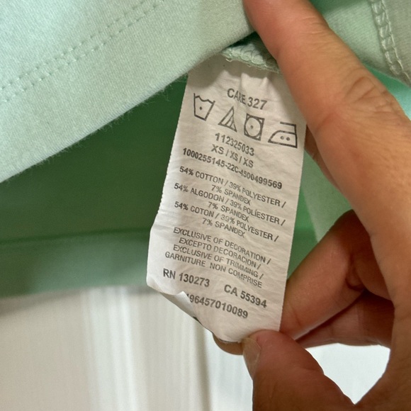 Lee Retro Boxy Oversized Green Cropped Sweatshirt Tee Shirt Top XS - Picture 4 of 6